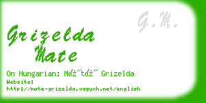 grizelda mate business card